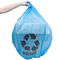 ถุงขยะพลาสติกสีฟ้า 1.2 มิล 40 - 45 แกลลอนเป็นมิตรต่อสิ่งแวดล้อม