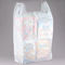 LDPE วัสดุถุงพลาสติกสีขาวเสื้อยืด, กระเป๋าส่วนบุคคลที่สามารถนำกลับมาใช้ใหม่ได้
