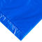 เสื้อโค้ทพลาสติกสีเข้มถุงช้อปปิ้งสีฟ้าสีแบนขนาดที่กำหนดเอง