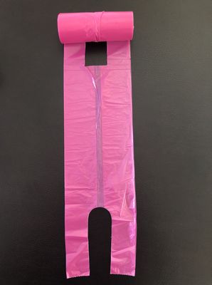 ถุงช้อปปิ้งเสื้อยืดในสำนักงานและของใช้ในบ้าน, สีชมพูและสีม่วง, ถังขยะตั้งโต๊ะ